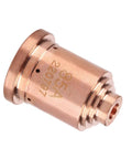 Top Tier 5-Pack Copper Nozzle Tips For 85A Plasma Cutter Torch, Durable Consumables Cutting Carbon Steel Stainless And Aluminum With Long Life Efficiency Upgrade, 0.59 inch diameter.
