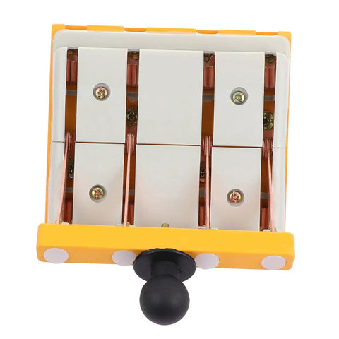 Heavy Duty Copper Double Pole Double Throw Safety Isolator Switch For Industrial Machinery 380V 100A Anti Arc Design showing internal wiring and toggle.