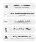 Features of Frame Storage Pouch For Cycling Top Tube Bag And Bikepacking Gear with compact, waterproof, and durable design.