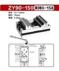 Heavy Duty CNC Machining Fixture For Flat Jawed Vise Big Opening 0 To 158 Mm Precision Workholding Solid Steel Construction with detailed diagram.