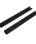 16 Inch Beefed Up Drawer Slides With Full Extension Ball Bearing Rails 100Lb Capacity Twelve Point Five Millimeter Thick Cold Rolled Steel Rubber Pads Ideal For Kitchen Dresser Desk Office Cabinets, black pair