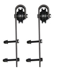 Heavy Duty Sliding Closet Doors 60 X 96 Inches With Complete Barn Bypass Hardware Kit frosted glass pulley assembly for smooth sliding.