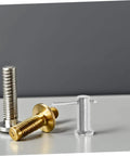 Stainless Steel B Type Cylindrical Flat Head Pins, Multipurpose Locating Pins for Machinery, Furniture and Jewelry Making, Precise Straight Alignment, Heavy Duty Secure Fit displayed on a table.