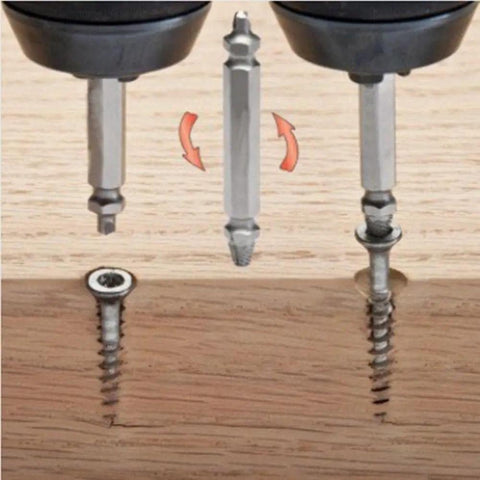 4 Piece Damaged Screw Extractor Kit Made From High Speed Steel Removes Broken Bolts And Stripped Screws Fast For Home Repairs And Pro Jobs