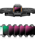 Avata 2 Drone ND Filter Set 6 Pack UV CPL ND8 ND16 ND32 ND64 for crisp exposure control and sharper aerial footage in bright sun and low light.