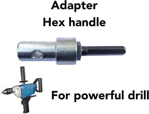 Auger Drill Adapter 1 To 3 Converter For Impact Driver And Electric Drill To Earth Auger Carbon Steel Keyless Chuck Adapter Tool