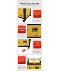 Heavy Duty Electric Rebar Bender That Crushes Steel Rods Like Butter Built Like A Tank For Smooth No Sweat Operation features control panel and foot switch.