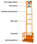 Smooth Operator Electric Lifting Platform And Wall Mounted Freight Elevator With Wireless Remote, showcasing a reinforced steel frame with anti-slip platform.