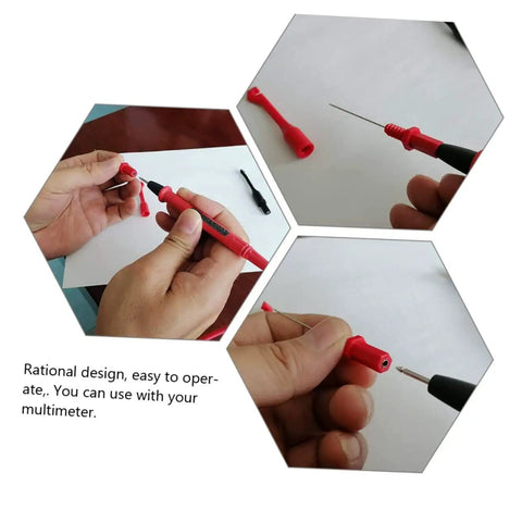 Two Pack Ribbon Probe Testers For Multimeter Continuity Testing Flexible Digital Test Probes And Leads Random Color Handles