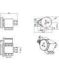Heavy Duty Cnc Rotary Axis Four Axis Attachment With Er32 Collet Chuck And 65Mm Center Height detailed diagram layout.