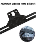 Rugged Heavy Duty Aluminum Trailer License Plate Bracket Holder For Trucks Trailers RVs Boats Universal Plates With Mounting Screws Caps