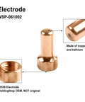 Electrode from 60 Pack Plasma Cutter Consumables Kit For IPT-80 Torch Including 30 Electrodes 52558 And 30 Nozzles 51311.12