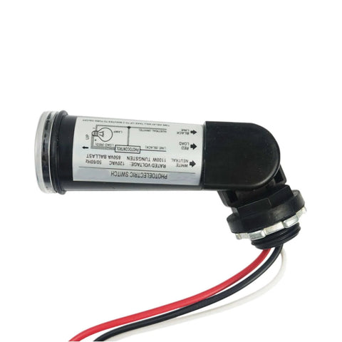 2 Pack AC 120V Outdoor Photocell Light Sensors Auto Dusk To Dawn On Off Switches With Swivel Mount Photoelectric Sensor Weatherproof