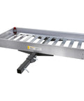 Heavy Duty Folding Aluminum Cargo Carrier Basket, 50x22 Inches, 500-Pound Capacity, Fits Class III/IV 2-Inch Hitch with high rails