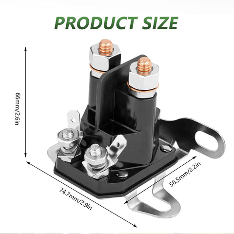 12V Beefed Up Starter Solenoid Relay For Lawn Mowers And Tractors Fits Craftsman LT1000 Poulan Husqvarna AYP And Compatible