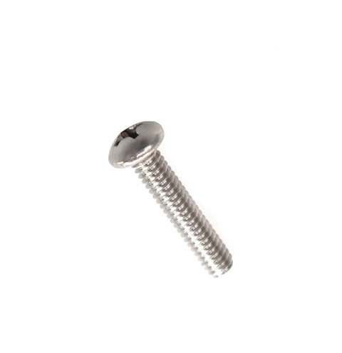 Rock Solid 304 Stainless Steel Machine Screws 20 Pack Quarter Inch By Twenty Threads With Phillips Pan Head And Rust Proof Heavy Duty Fasteners For Your Next Major Build Project, single pan head screw.