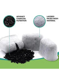 Premium Charcoal Replacement Coffee Filter Compatible With Standard Pour Over Dripper Fine Micropore Design showcases charcoal filtration pods.