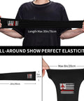 Crushing The Heat With Style These Cool Ice Silk Arm Sleeves show perfect elasticity, black with US flag and aviation wrench design.