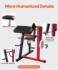 2 In 1 Bicep Curl And Triceps Extension Machine with adjustable seat and strong steel frame for home gym arm workouts