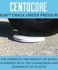 Round Toilet Seat With Heavy-Duty Wood Core And Scratch-Resistant Plastic Finish under tire pressure test