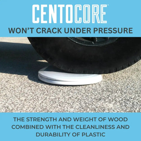 Round Toilet Seat With Heavy-Duty Wood Core And Scratch-Resistant Plastic Finish under tire pressure test