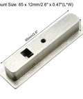 Concealed Ring Flush Recessed Door And Drawer Pull Handle, Metal Construction With Grab-And-Go Easy Grip, Silver Tone Finish, Includes Three Screws, 2.9 Inch Long, Great For Cabinets And Furniture. 65 x 12mm silver recessed pull handle for cabinets