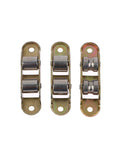 Buttersmooth Double Wheel Bottom Roller For Sliding Doors And Windows Heavy Duty Flat Groove Setup showing three metal roller assemblies.