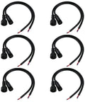 Beefed Up IP68 Waterproof LED Strip Connectors With 11.8 Inch 18 Awg Cable Tight Male Female Plugs Pro Grade Terminal Blocks, black, 2-pin design