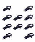 Zinc Alloy Bow Shackles 10 Pack For Paracord Survival Bracelets, Adjustable D Buckles And Buckle Fasteners, Black Finish