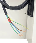 WYDDDARY 220V 3Phase Industrial Heat Shrink Wrap Machine With 13kw Power exposed wiring with color-coded conductors, showcasing installation details.