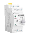 Dual Power Transfer Switch For UPS With Auto And Manual Modes No Fuss Setup Over Voltage And Under Voltage Protection Solar Ready DIN Rail Mount 2P 63A AC 110V Uninterruptible Power Supply Safety And Fast Source Switching, front view