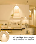 Living room illuminated by GU10 LED Bulbs Dimmable 5.5W 3000K Soft Warm Light 50W Halogen Equivalent 40 Degree Spotlight lighting