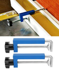 2 Pack 120mm Aluminum Alloy Flexible Clamps For DIY Woodworking And Carpentry Handy Rust Resistant Clamps securing wood piece