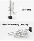 Set Of Four Steel Adjustable Leveling Feet For Wardrobes And Cabinets On Uneven Floors Keeps Heavy Furniture Rock Solid With Height Adjustable Levelers And Easy Stabilization For Wobble Free Stance, steel bracket with threaded foot