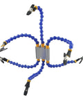 Hosrivae Flexible Helping Hands Tool With 6 Adjustable Vise Arms And Heat Resistant Clip Tips For Soldering Iron Holder and precision PCB welding repair station work.