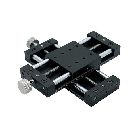 40mm And 60mm XY Axis Manual Motion Stage Cross Sliding Table With Stainless Steel Construction And Triangular Lead Screw For CNC Machines