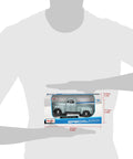 Vintage Ford 1948 F1 Pickup Diecast Model 1 25 Scale Gray Special Edition boxed, held by person showing dimensions.