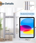 12 Inch Stainless Steel Double Sided Push Pull Door Handle H Shape Brushed Finish Anti Rust Durable For Glass And Wood Doors