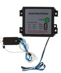 12V LED Trailer Breakaway Kit with Universal Brake Controls showing test LED and wiring for secure trailer braking