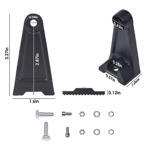 Side Mount Light Bar Brackets For LED Light Bars And Driving Lights Wide Fit Rugged AntiVibration Pads Included Off Road Truck UTV Roof Ditch Light Hardware 2Pack