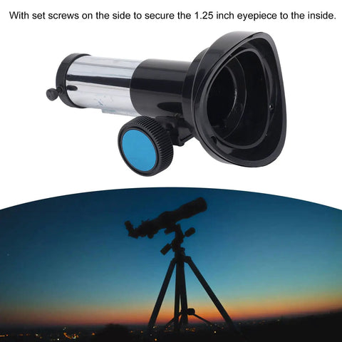 102mm Reflector Focusing Seat for 1.25 inch Eyepieces with Micro Focuser Gear Mount, Night Telescope Silhouette