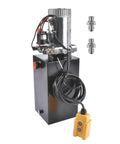Beefy 10 Quart Hydraulic Power Unit With 1.6KW 12V DC Motor Double Acting Pump 3200 PSI Max Heavy Duty Metal Reservoir For Dump Trailers And Car Lifts 2.1HP Hydraulic Pump Power Unit