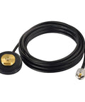 Dual Band Vehicle Ham Radio Antenna With NMO Mount Magnetic Base And Low Profile For Car Truck Or Boat 136 To 174MHz VHF And 400 To 470MHz UHF PL259 Connector Built For Amateur Rigs