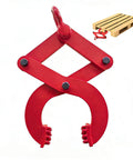 Red steel pallet puller clamp with 5.5-inch jaw opening, 1T/2250 lbs capacity, Amazon brand, front view