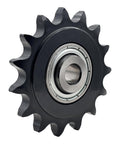 Roller Chain Idler Sprocket Type C With Bearing One Half Inch Bore Fifteen Teeth ANSI 50 Chain Drive Sprocket