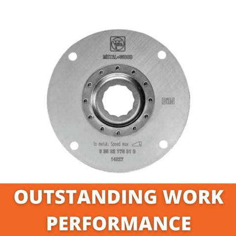 Tough As Nails HSS Oscillating Multi Tool Saw Blade With Offset Design For Easy Reach In Tight Squeezes And Knockout Edge Trimming Fast Efficient Cutting Action Handles Daily Grind With Zero Sweat Around The Shop