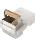 Stainless Steel Comb Honey Cutter and Scraper with Plastic Box Beekeeping Tool, durable accessory for precise honeycomb cutting.