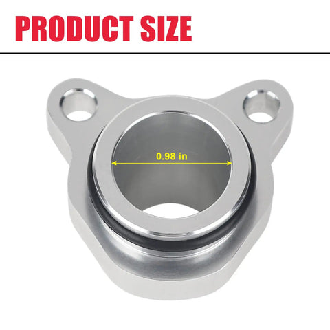 BMW Aluminum Water Hose Fitting Upgrade For 1 Series 3 Series 5 Series 6 Series 7 Series And Z4 With 3L N54 N53 N52 N51 Engines, size 0.98 in