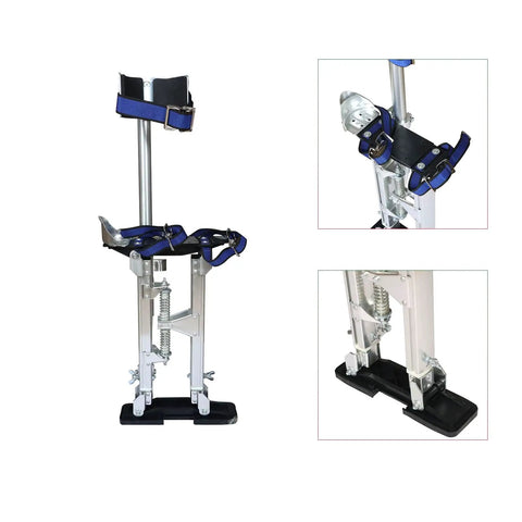 Adjustable Aluminum Drywall Stilts For Painting And Cleaning 15 To 23 Inch Height Lightweight Yet Sturdy No Tools Needed