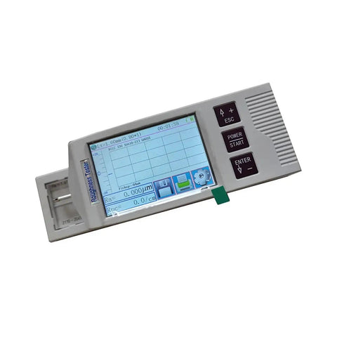 Heavy Duty Portable Surface Roughness Tester Plug And Ready Setup Quick Charge And Bright Lcd Screen Pro Grade Digital Gauge on display.